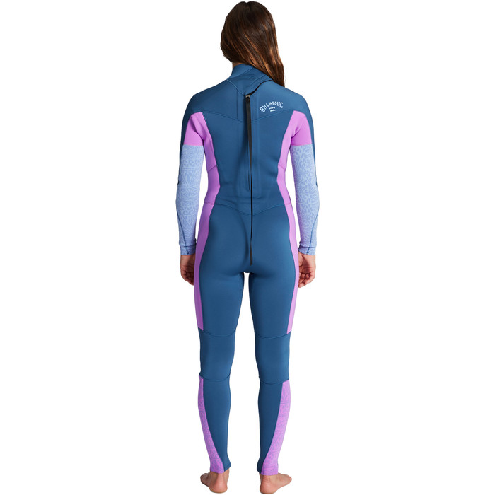 2024 Billabong Womens Synergy 3/2mm GBS Back Zip Wetsuit ABJW100132 - Deep Sea